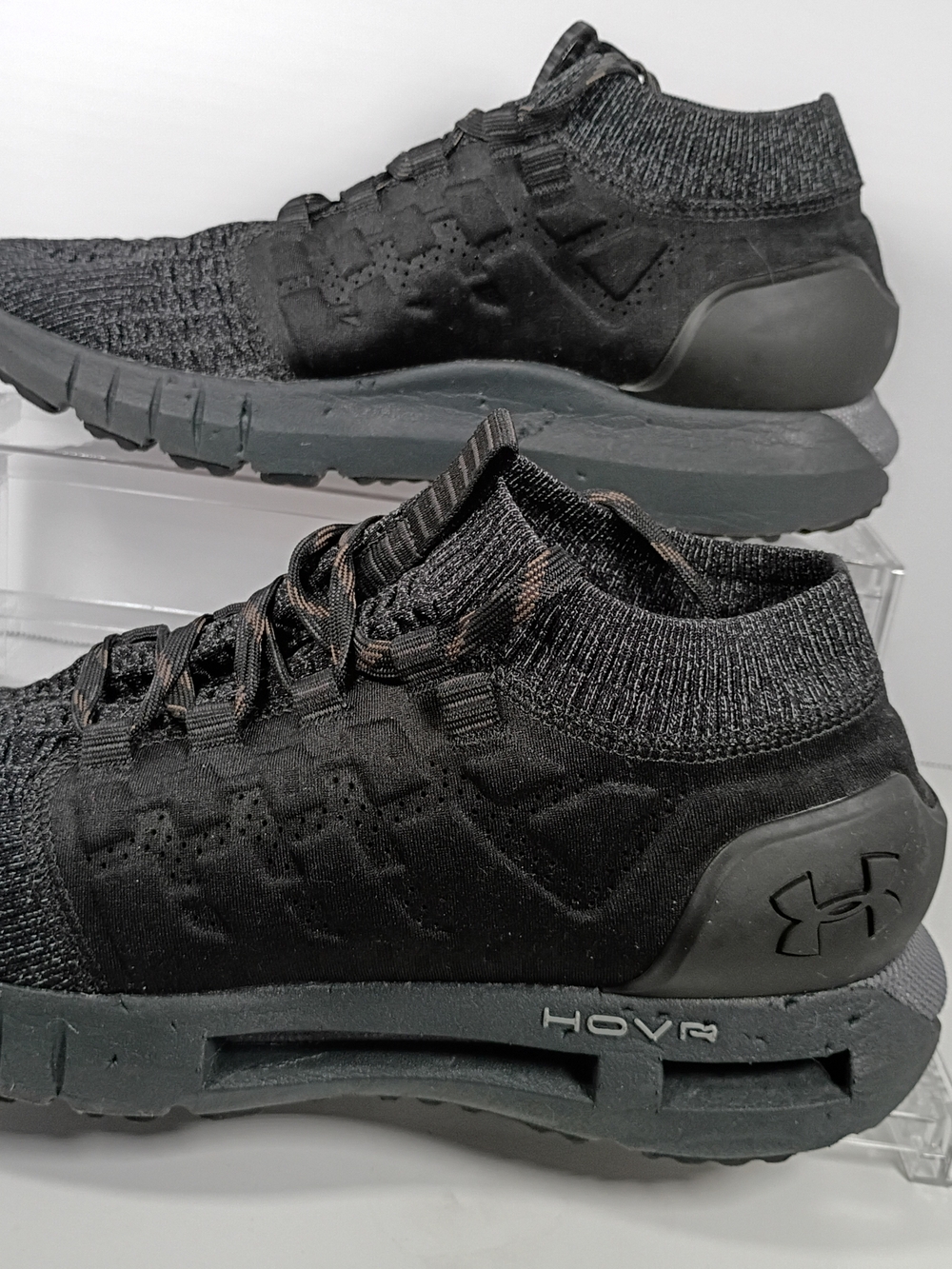 Under Armour HOVR Black Knit Running Shoes 10